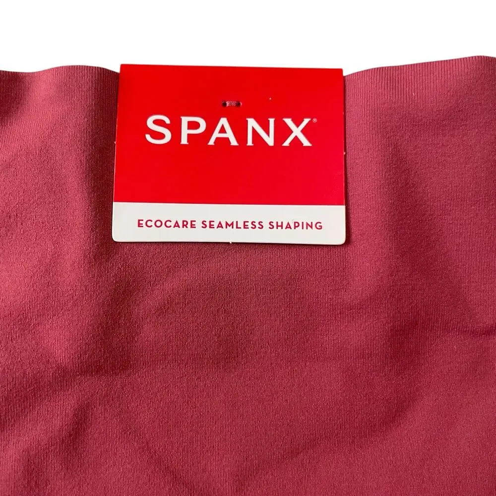 Spanx Womens Panties Thong Size 2X Red Ecocare Seamless Shaping Panty Underwear